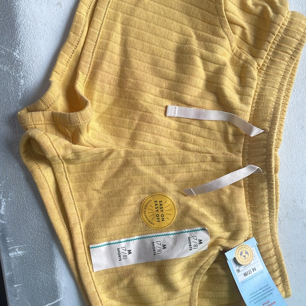 Yellow shorts